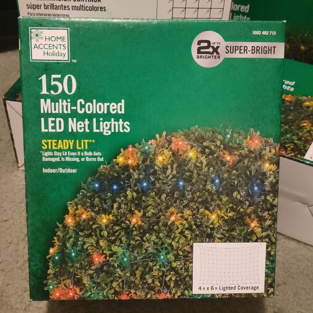 Vibrant Multi Color LED Net Lights for Holiday Decor
